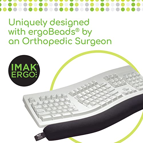 Brownmed - IMAK Ergo Wrist Cushion for Keyboard - Wrist Rest for Computer Keyboard - Comfortable Keyboard Wrist Pad - Ergonomic Wrist Support for Working, Gaming & More at Desk
