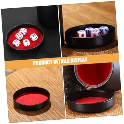 Vaguelly 5pcs Dice Cup Base Tray Precision Fit Dice Storage Case Plastic for Parties Games Bars Easy Installation Sound Dampening Design