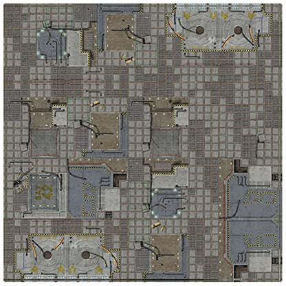 Battle Systems Terrain Frontier Game Mat 3x3 - Neoprene Playmat for 40k, Necromunda, Fallout, Marvel: Crisis Protocol