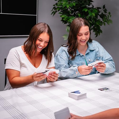 Moose SLAPZI Fast-Matching Card Game, 2-8 Players, Ages 8+ | Match picture to clue & slap down first; 60 clue & 90 picture cards, party game for kids and adults