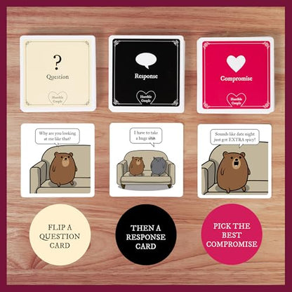 Exploding Kittens Horrible Couple Extra Horrible, 2-8 Players, 17+ | Create darkly funny comics with questions, responses, and absurd compromises. Play as a couple or with friends! Adults only! - style: Horrible Couple