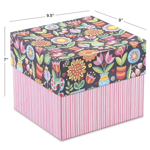 Current Greeting Card Organizer Box by Mary Englebreit | Floral, With 12 dividers and 24 self-stick labels, Holds 140+ Greeting Cards, Recipe Cards, Photo Collections, and more - color: Mary Engelbreit