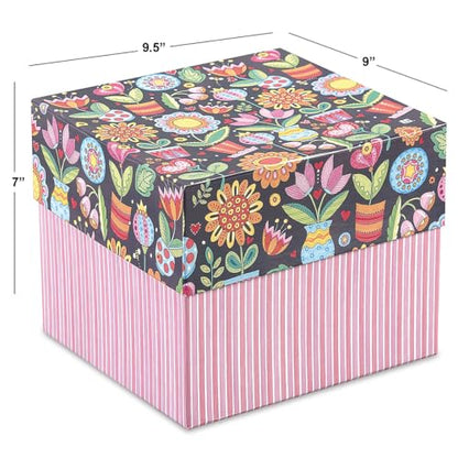 Current Greeting Card Organizer Box by Mary Englebreit | Floral, With 12 dividers and 24 self-stick labels, Holds 140+ Greeting Cards, Recipe Cards, Photo Collections, and more - color: Mary Engelbreit