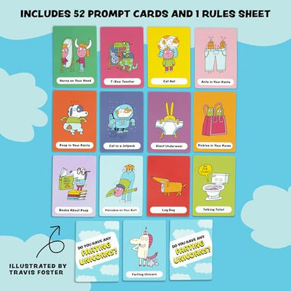 Do You Have Any Farting Unicorns? A Silly Go Fish Card Game | Ages 4+ | 52 Cards, 2-6 Players, Kids Birthday Parties, Classroom Fun, Playdates, Family Card Game, Quick & Portable Card Game