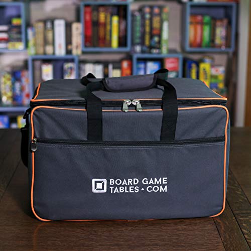 Allplay Game Haul Board Game Bag, Heavy-Duty Carry Case with Shoulder Strap | Padded Travel Bag for Board Games & Tabletop Storage | Large Capacity | Water-Resistant Design (Oxford Gray)
