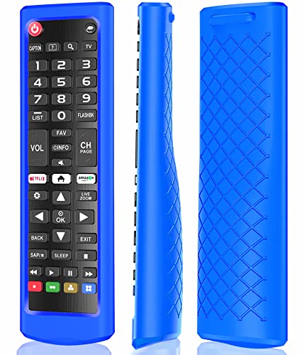 Case for LG TV Remotes, Remote Cover for LG Smart TV Remote Control AKB75095307 AKB75375604 AKB74915305 Original, Replacement Silicone Skin Sleeve Blue - color: Blue