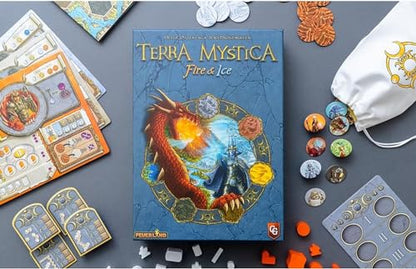 Capstone Games Terra Mystica Fire & Ice Expansion, Strategy Board Game Expansion Pack, Game Board for 2–5 Players, 100–120 Min Playtime, Ages 14+, Compatible with Terra Mystica Base Game - style: Fire & Ice