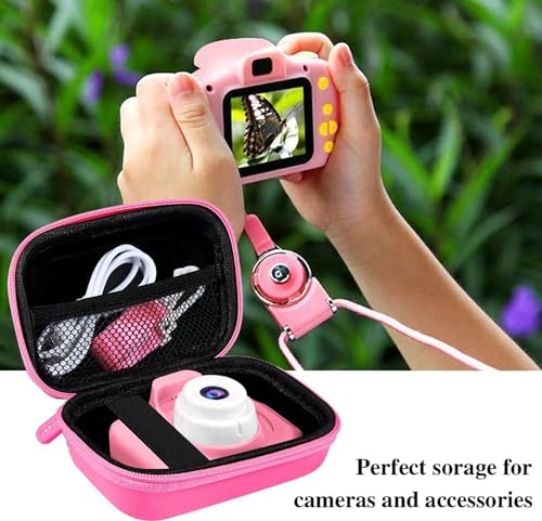 Leayjeen Kids Camera Case Compatible with Seckton/GKTZ/OZMI/PROGRACE/Dylanto/Rindol/VATENIC/Nine Cube/hyleton and More Kid Digital Camera Toys Gifts and Accessories (Case Only) | Fits CIMELR/Seckton/OZMI Kids Toy Cameras and Children Digital Camera,Shockp