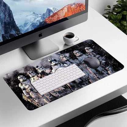Extra Large Gaming Mouse Pad Design Desk Pad XXL,Mousepad with Non-Slip Rubber Base & Stitched Edges Mouse Mat,Portable Desk Mat for Computer Keyboard Mice Laptop and PC,31.5X15.7 inches - color: Pattern06