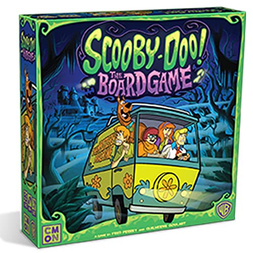 CMON Scooby-Doo! The Board Game - Cooperative Mystery Game Based on The Hit TV Series, Family Fun for Kids & Adults, Ages 10+,1-5 Players, 30 Minute Playtime