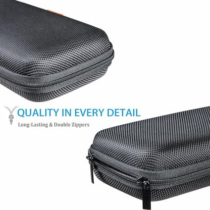 Hard EVA Protective Case, Portable Carrying Bag with Mesh Pocket,Black | Shockproof Bag, Travel Pouch for GPS,USB Drive, USB Charging Cable, Keys, MP3/MP4 Player, Airpods,Elastic Strap - color: Black