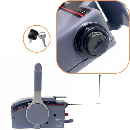 Outboard Machine Remote Control Box Assembly 703-48230-14 Suitable for Yamaha 703 Outer Side Mounted 7PIN Without Fine Adjustment Switch Push to Open