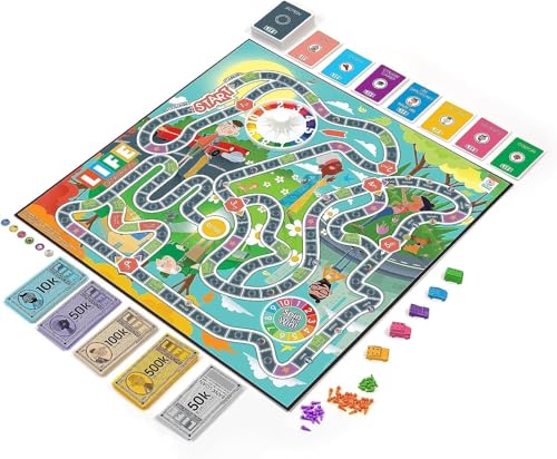 Joy for All Games - The Game of Life Generations - Generational Spaces - Bigger Easy-To-Read Action Cards - Friends & Family Game, Fun Multigenerational Board Game For Seniors, Kids, Teens, and Adults - style: The Game of Life Generations