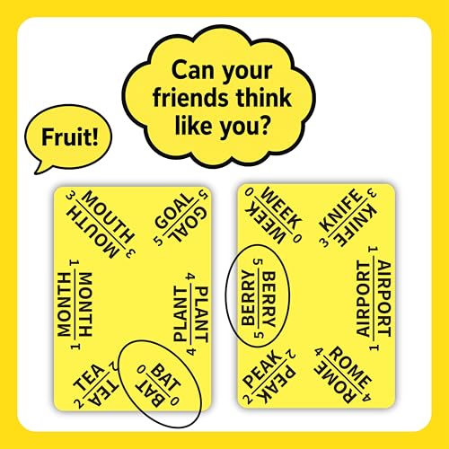 Word Association Game of Shared Thinking | Adults, Teens & Families | One Word Clue | Semi-Cooperative Word Game for Ages 12+, 3-6 Players, 15 Mins