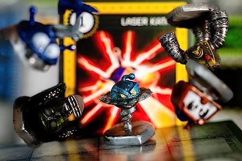 Renegade Game Studios Robo Rally Board Game Strategy Programming with 6 | Racing Tactics for 2-6 Players, 80+ Course Combos, Pre-Painted Robot Figures, Factory Battle Maze, for Ages 12 and up