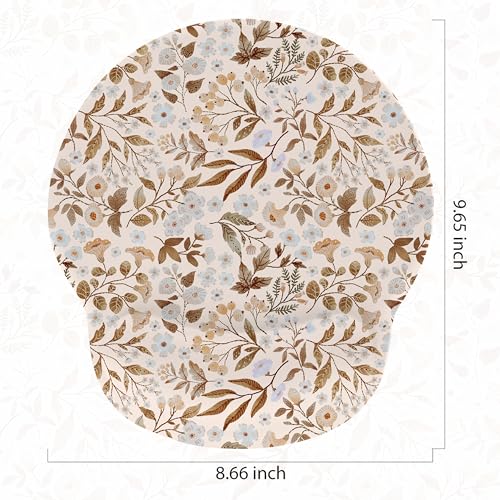 Ergonomic Mouse Pad with Wrist Support,Non-Slip Rubber Base for Computer Laptop & Mac,Lightweight Rest for Home,Office & Travel (Sicilian Flowers) - color: Sicilian Flowers