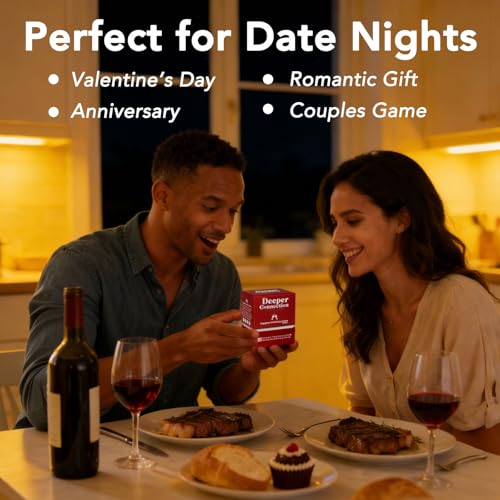 Couples Card Games for Adults – 120 Flirty & Romantic Dares with 3 Levels, Fun Date Night Game for 2 Players, Intimate Couples Games with Optional Drinking, Wedding Gift for Couple