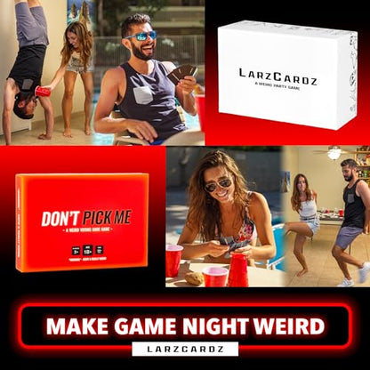 Weird Drinking Game for Adults - 216 Cards, Dares & Challenges | 210 insane prompts, easy-to-learn party starter for 3+ players, unhinged adult humor, college parties, game nights & pregames