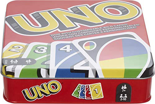 Mattel Games UNO Card Game for Kid, Adult & Family Nights & Parties, Travel & Vacations, Color Blind Accessible & Customizable Deck (Amazon Exclusive) - style: UNO