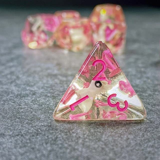 Sage's Portal Animal Familiars Resin DND Dice Set Polyhedral Dice Set for Dungeons and Dragons RPG Pathfinder Tabletop TTRPG (Bunny Familiar)