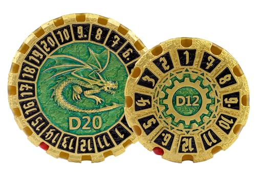 Metal DND Dice Set Spinning Dungeons and Dragon Dice Set Metal Dragon Polyhedral Magic 7 PCS Dice Set with Gift Box for Dungeons and Dragons Table Games Play Cards MTG(GyroDice_Pearl Gold Black) - color: Spinning Dice_pearl Gold Black