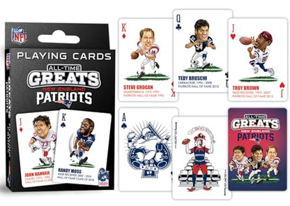 Masterpieces Unisex Playing Cards - Officially Licensed NFL New England Patriots Deck - style: New England Patriots