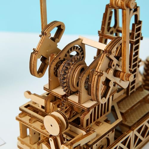 3D Wooden Puzzles Oilfield Oil Pump Model Kits, Brainteaser and Puzzle for Christmas/Birthday,Gifts for Adults and Teens to Build Combination