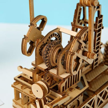 3D Wooden Puzzles Oilfield Oil Pump Model Kits, Brainteaser and Puzzle for Christmas/Birthday,Gifts for Adults and Teens to Build Combination
