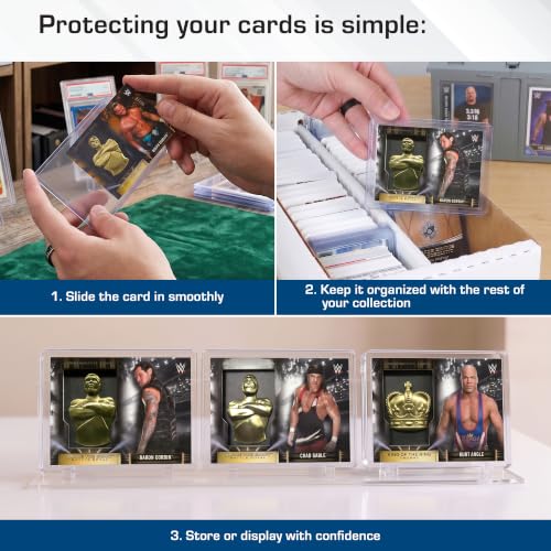 BCW 197 PT. Thick Card Topload Holder - Pack of 10 | Durable Rigid PVC Toploader | Toploaders for Memorabilia, Jersey, Patch, and Relic Cards | Ideal for Collectors and Hobbyists
