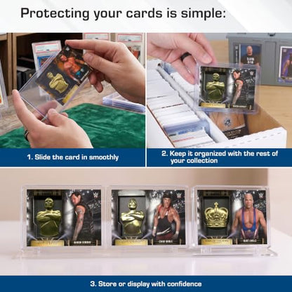 BCW 197 PT. Thick Card Topload Holder - Pack of 10 | Durable Rigid PVC Toploader | Toploaders for Memorabilia, Jersey, Patch, and Relic Cards | Ideal for Collectors and Hobbyists