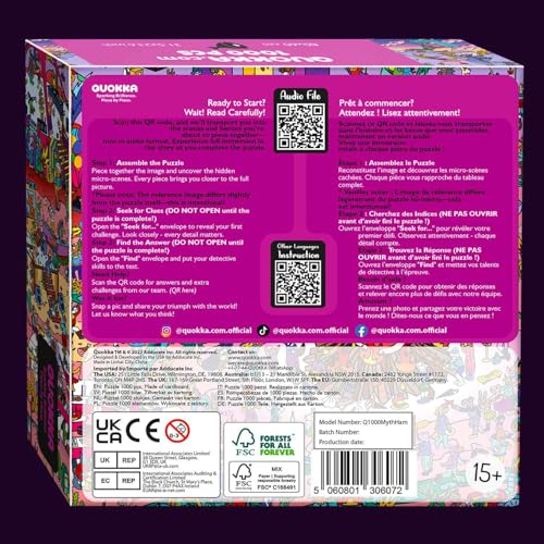 1000 Piece Puzzle for Adults – Jigsaw Puzzles for Adults 1000 Pieces | Desert Whirl Jigsaw Puzzles – Hidden Secrets & Audio Story – Premium Box Packaging – Extra Fun Challenges - color: Desert