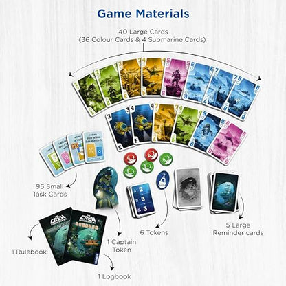 The Crew - Mission Deep Sea | Card Game | Cooperative | 2 to 5 Players | Ages 10+ | Trick-Taking | 32 Levels of Difficulty | Endless Replayability
