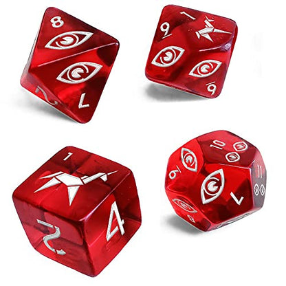 Free League Blade Runner RPG Dice Set of 4, Roleplaying Game Accessory - style: Dice Set