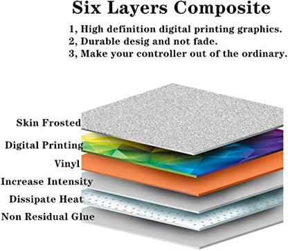 Skin for Ps5 Controller, 3pcs Whole Body Vinyl Decal Cover Sticker for PlayStation 5 Controller (PS5 Controller #7) - color: PS5 controller #7