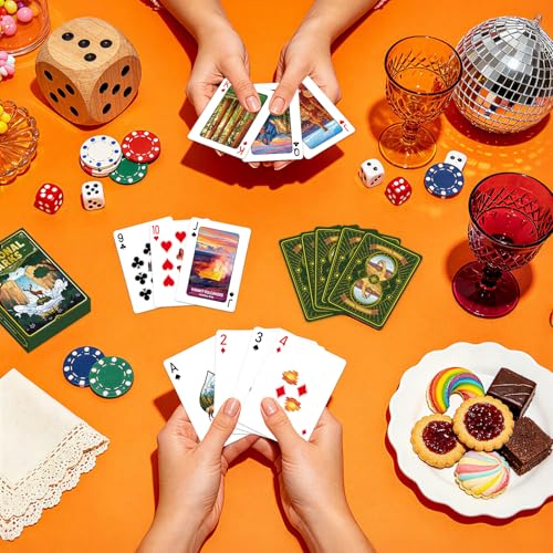 Playing Cards, National Park Themed Playing Cards, Deck of Cards, Standard Size Poker Card for Card Games,Game Night Blackjack Camping Travel Party Favors, Ideal Gift for Nature & Card Game Lovers