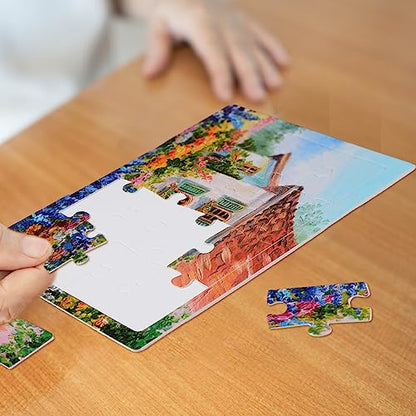 4 Pack 16 Large Piece Puzzles Dementia Alzheimer's Products and Activities - Memory Game for Patients in Nursing Home - Easy Puzzle for Adults for Seniors or Elderly Alzheimer's Patients (4pcs)