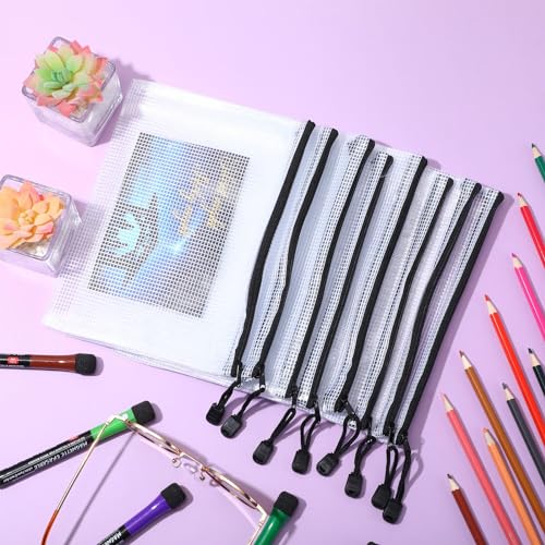 Jetec 32 Pcs Mesh Zipper Bags Bikini Organizer,Black,9 x 7 Inch - color: Black, size: 9 x 7 Inch
