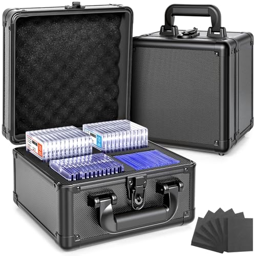 Graded Card Storage Box, Top Loader Boxes, Sports Trading Card Storage Case, Slab PSA/GMA/CSG/SGC/HGA Magnetic Holder, Baseball Football Card Case, Holds 300+ Cards - size: L