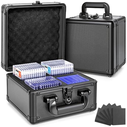 Graded Card Storage Box, Top Loader Boxes, Sports Trading Card Storage Case, Slab PSA/GMA/CSG/SGC/HGA Magnetic Holder, Baseball Football Card Case, Holds 300+ Cards - size: L