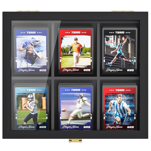 TJ.MOREE Card Sorting Tray Case, Stackable Trading Cards Organizer Fits 330 Cards, Baseball Card Display Case for Baseball Football Basketball Hockey Game Trading Card Collection - size: 330 Cards-Countertop
