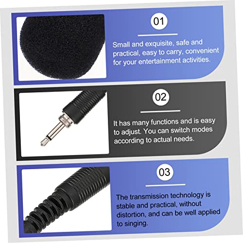 BESPORTBLE 2Pcs Live Streaming Microphone Professional Omnidirectional Mic for Live Singing Noise Canceling Design for Parties Events Conferences and Recording Sessions