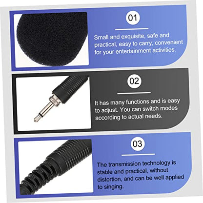BESPORTBLE 2Pcs Live Streaming Microphone Professional Omnidirectional Mic for Live Singing Noise Canceling Design for Parties Events Conferences and Recording Sessions