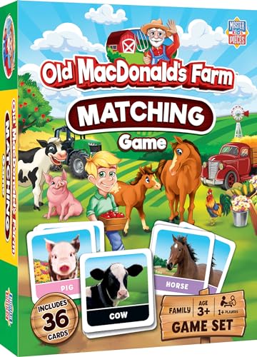 MasterPieces Kids Games - Old MacDonald's Farm Matching Game - Game for Kids and Family - Laugh and Learn - style: Old MacDonald's Farm