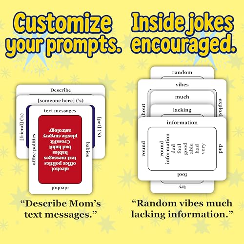 Limited Vocabulary – Hilarious Creative Word Game of Prompts, Replies, And Inside Jokes - Adult Party Game For Clever Minds And Word Nerds - Great For Family And Friends - Ages 15+, 3-8 Players