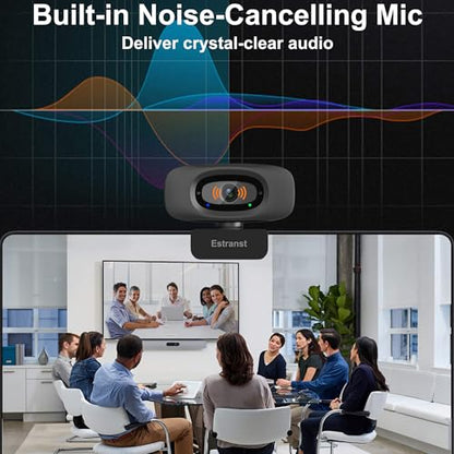 Autofocus 2K Webcam with Privacy Cover & Noise Canceling Microphone, Works with Zoom Teams YouTube Xbox, External Web Computer Camera for Laptop Mac PC Desktop Monitor - style: Webcam Autofoucs