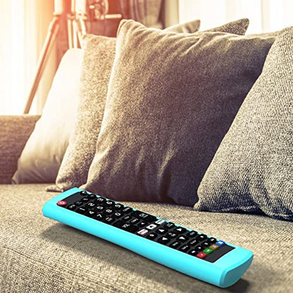 Case for LG TV Remotes, Cover for LG Smart TV Remote Control AKB75095307 AKB75375604 AKB74915305 Original, Replacement Silicone Skin Sleeve Glow in The Dark Blue - color: Sky Blue