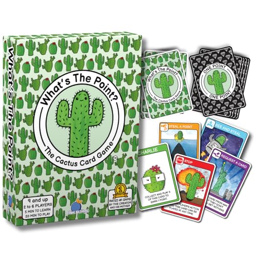 What's The Point? The Cactus Card Game - A Fun and Strategic Game for Families, Perfect for Family Play Night, Easy to Learn, Portable for Travel, and Ideal for Players of All Ages