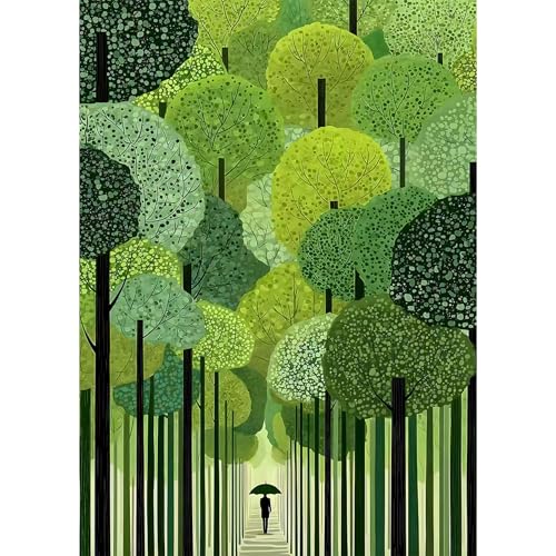 Impossible Puzzle for Adults 1000 Piece, PICKFORU Verdant Path Jigsaw Puzzle Nature Plant, Forest Puzzle Landscape Scenic Tree - style: Verdant Path Puzzle