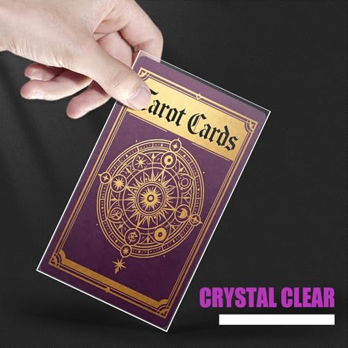 85 Pcs Tarot Card Sleeves 72 x 122mm, Clear Premium Protective Card Sleeves for Standard Tarot Decks (78 Cards + Extras)