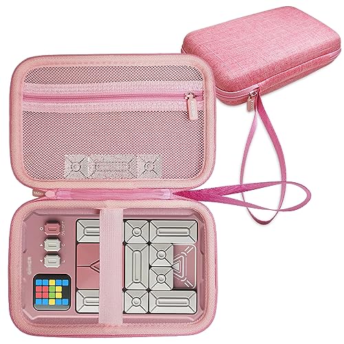 JCHPINE Hard Carrying Case for GiiKER Super Slide Brain Games | Protective Storage Holder for GiiKER Brain Teaser Puzzles Interactive Handheld Game Console Accessories (Pink Case Only) - color: Pink